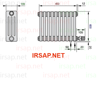 Радиатор IRSAP Tesi 40600/10 T26 CL 01